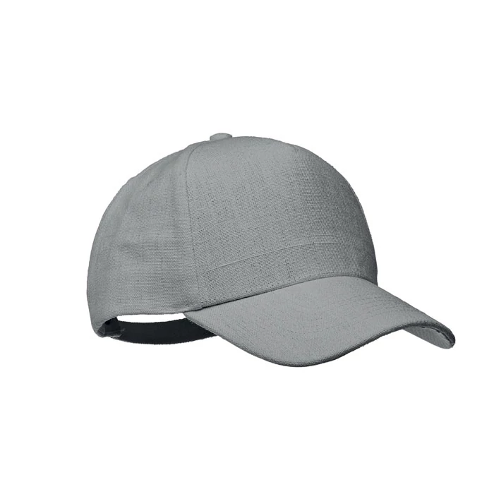 NAIMA CAP - Kenderszövet baseball sapka - Szürke