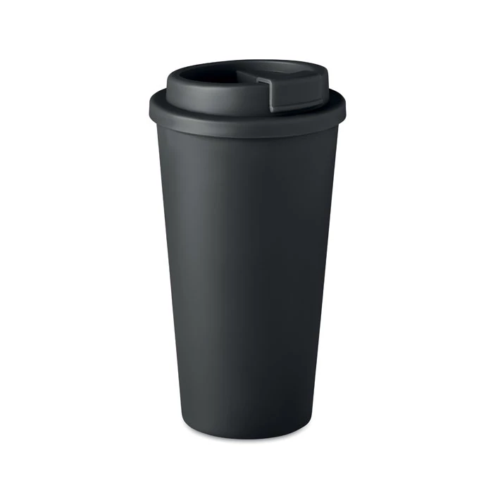 TUESDAY - Duplafalú pohár 450 ml - Fekete