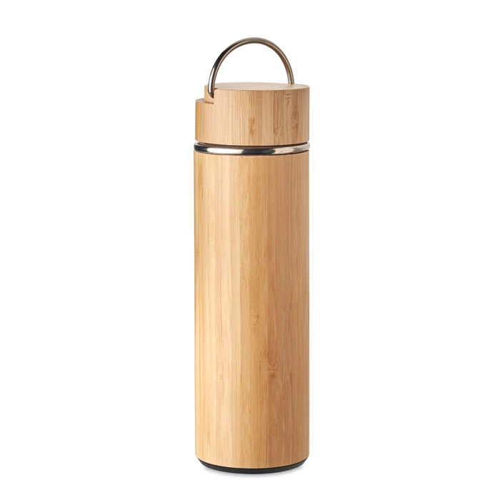 TAMPERE - Duplafalú termosz, 400 ml - Fa
