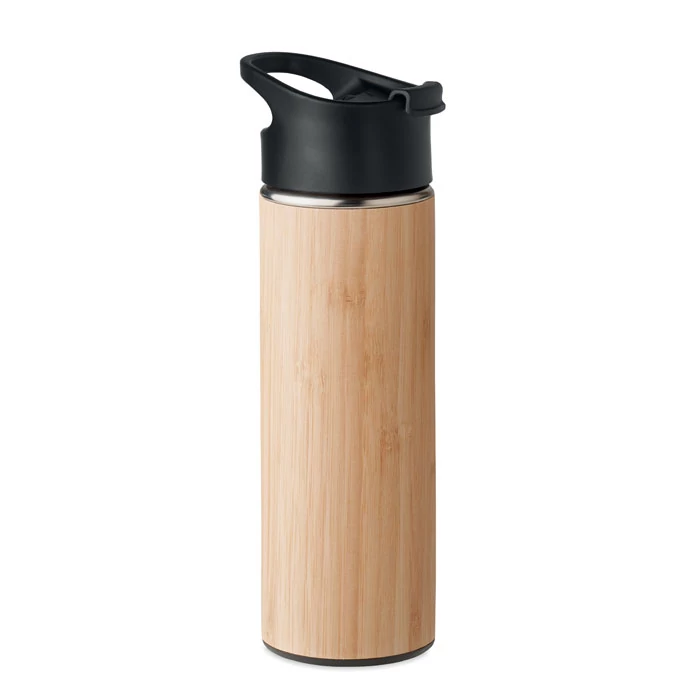 NANDA - Duplaf. bambusz termosz 450 ml - Fa