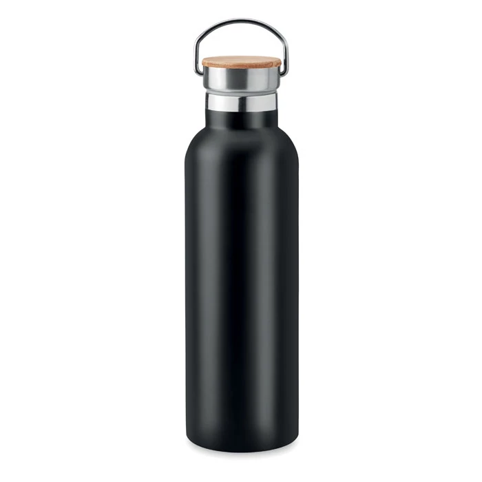 HELSINKI MED - Duplafalú termosz 750 ml - Fekete