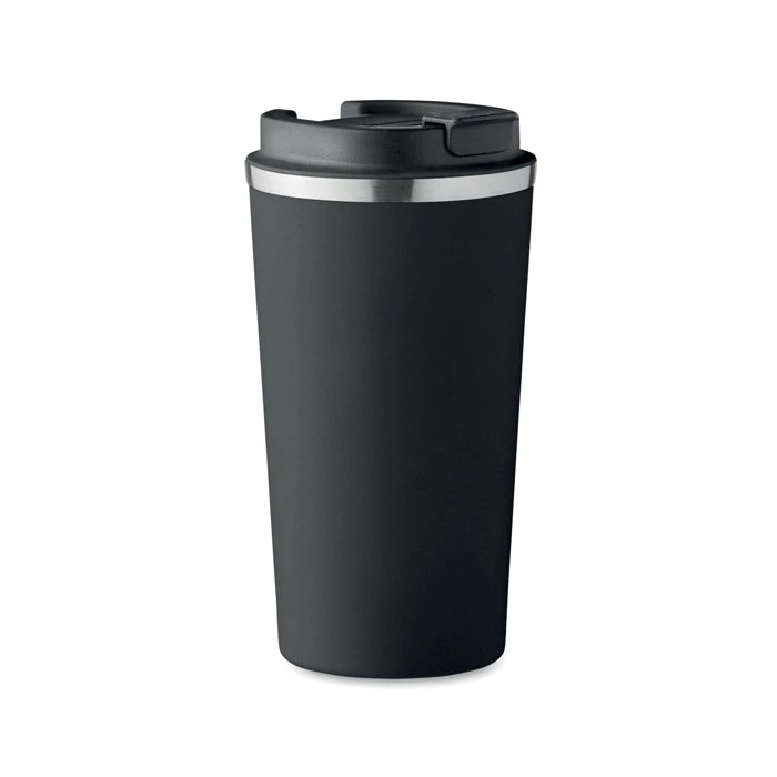 BRACE + - Duplafalú pohár 510 ml - Fekete