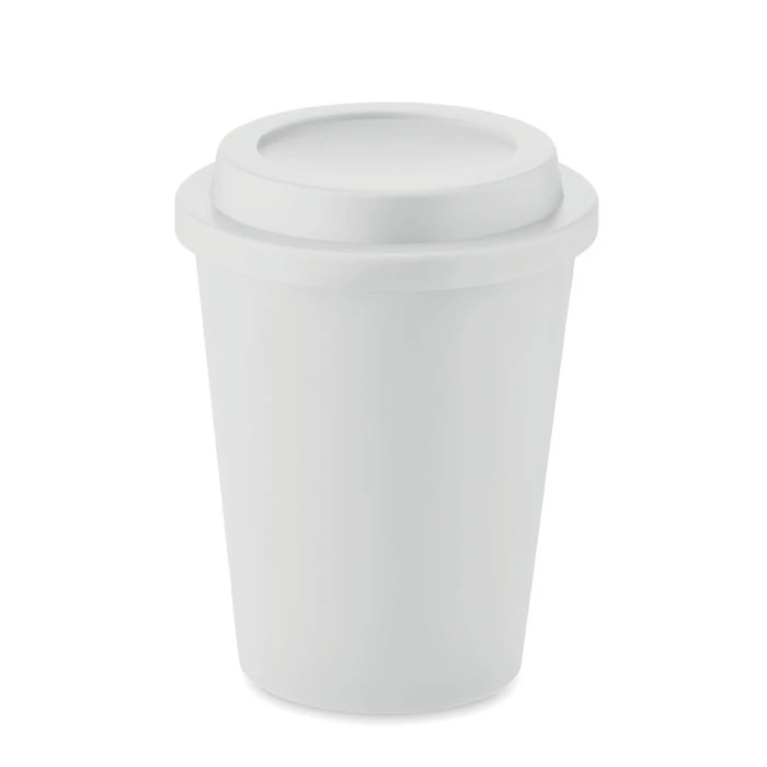 SORA - Duplafalú PP pohár 300 ml - Fehér