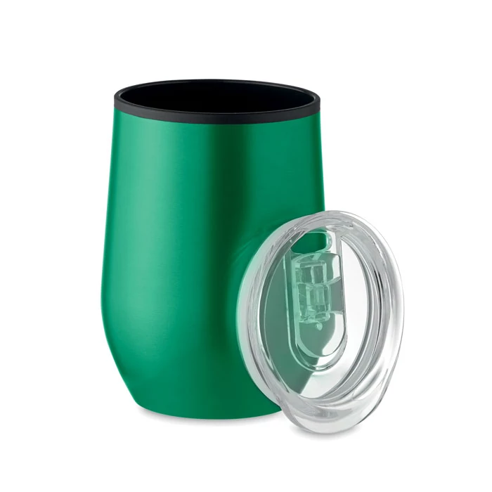 CHIN CHAN - Duplafalú úti pohár 350 ml - Zöld