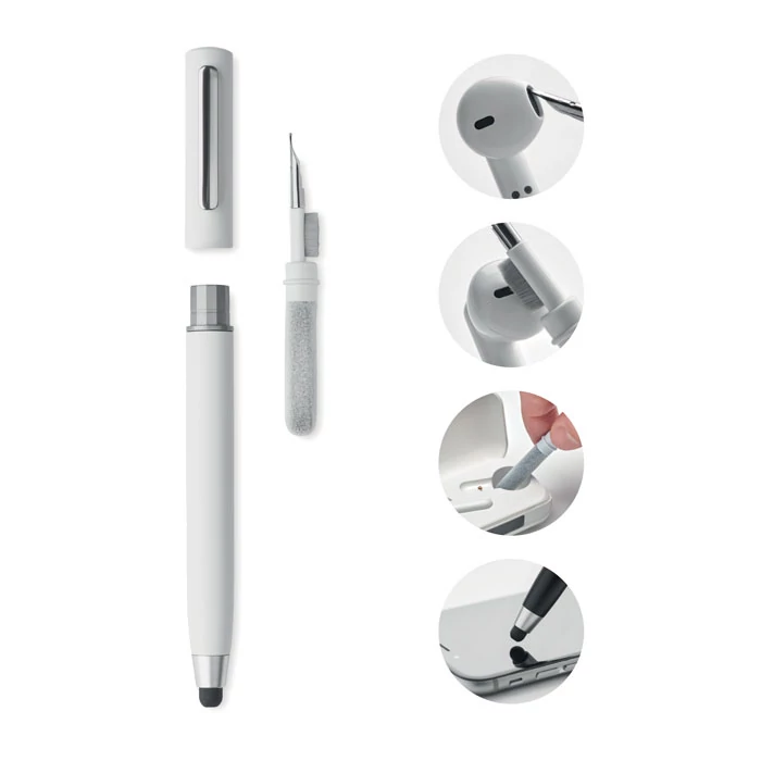 CLEANPEN - Golyóstoll TWS tisztító szett - Fehér