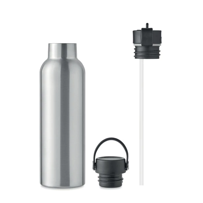 BOALI - Duplafalú palack 700 ml - Matt Ezüst