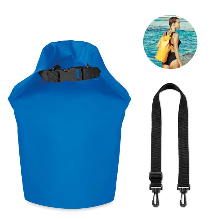 SCUBA - Vízálló PVC táska. 10 literes - Királykék