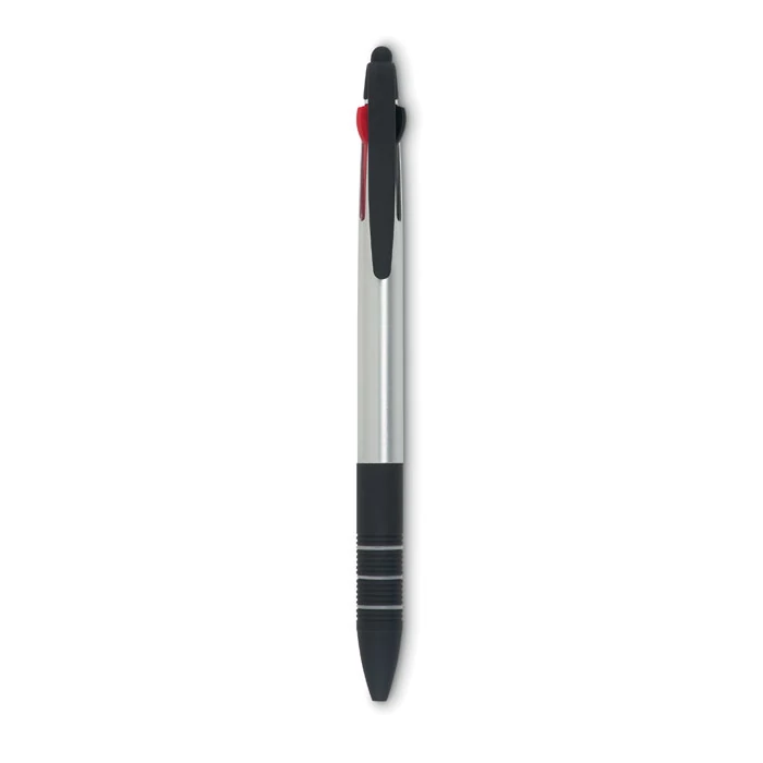 MULTIPEN - 3 színű toll érintőheggyel - Ezüst