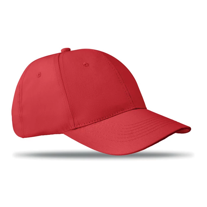 BASIE - 6 paneles baseball sapka - Piros