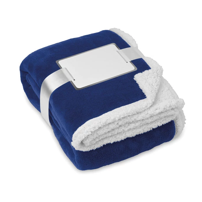 ZERMATT - Korall fleece/sherpa takaró - Kék