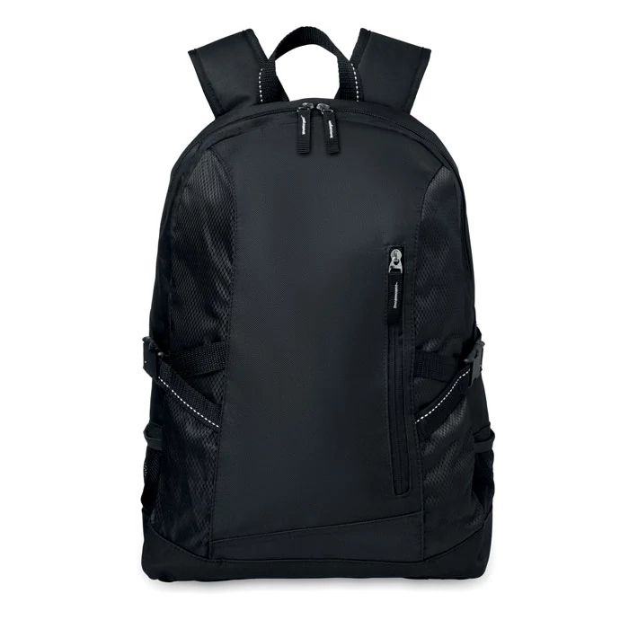TECNOTREK - Poliészter laptop hátitáska - Fekete
