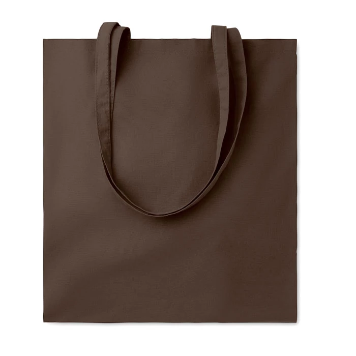 COTTONEL COLOUR + - Pamut bevásárlótáska, 140 g - Csokoládé
