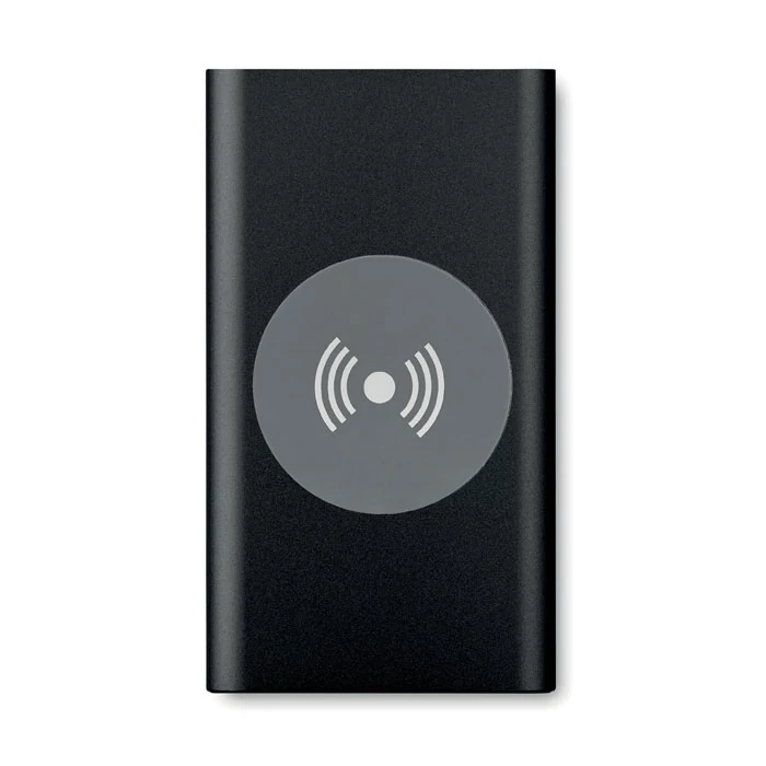 POWER&WIRELESS - 4000 mAh vez.nélk. powerbank - Fekete