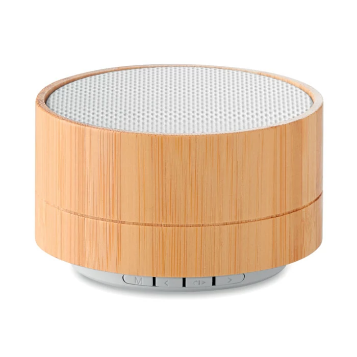 SOUND BAMBOO - 3W bambusz vez. nélk hangszóró - Fehér