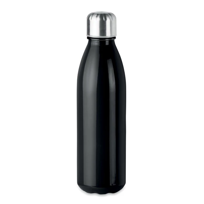 ASPEN GLASS - Üveg palack, 650 ml - Fekete