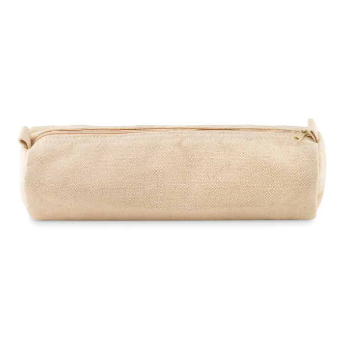NATU POUCH - Pamutvászon tolltartó - Bézs