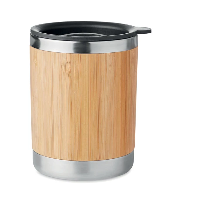 LOKKA - Bambusz borítású pohár, 250 ml - Fa