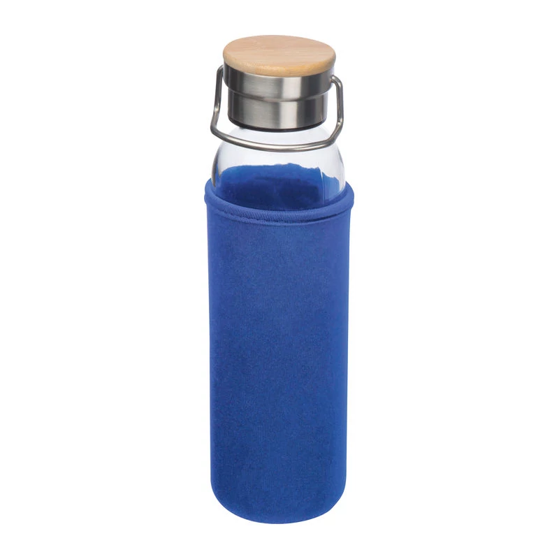 Üveg ivópalack neoprén tokban, 600 ml