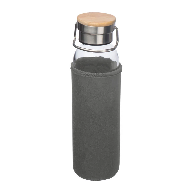 Üveg ivópalack neoprén tokban, 600 ml