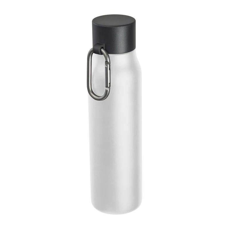 Vákuumszigetelt ivópalack karabinerrel, 600 ml