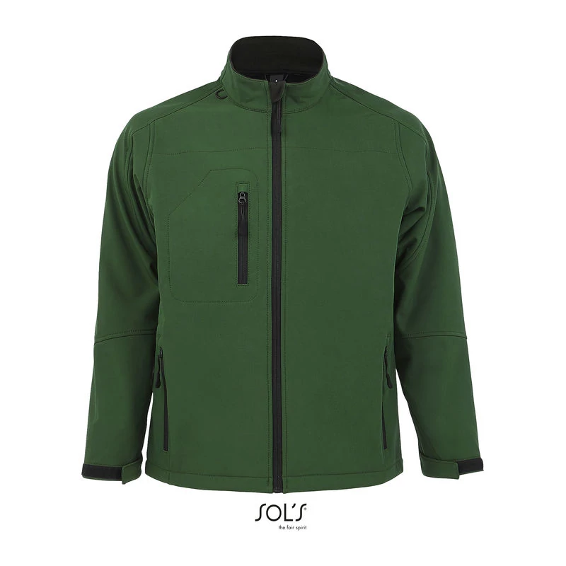 RELAX MEN'S SOFTSHELL ZIPPED JACKET