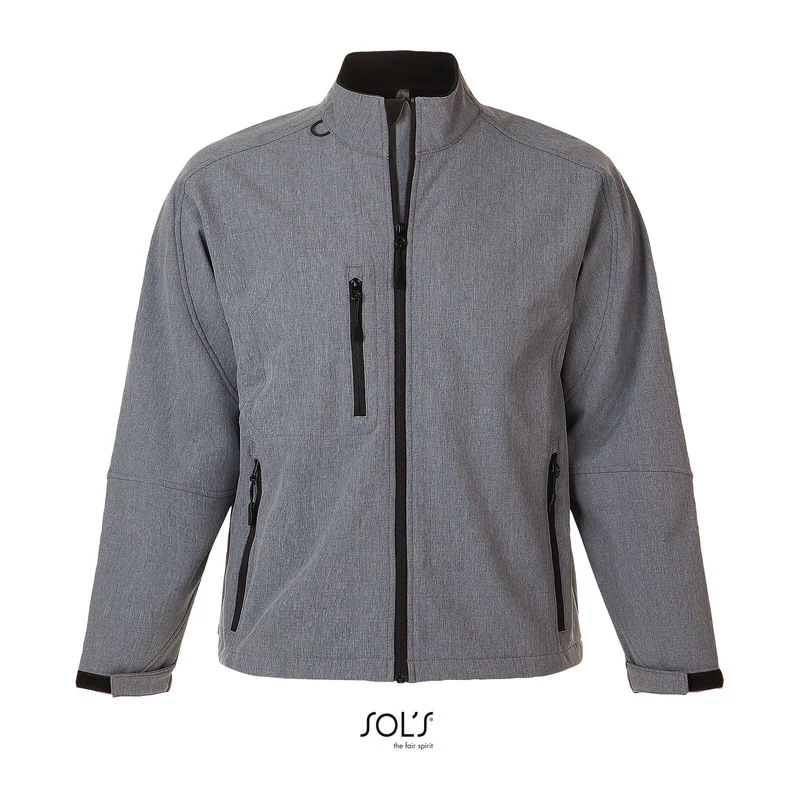 RELAX MEN'S SOFTSHELL ZIPPED JACKET