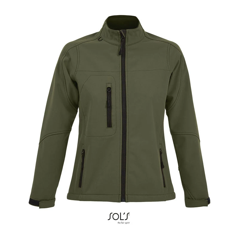 ROXY WOMEN'S SOFTSHELL ZIPPED JACKET