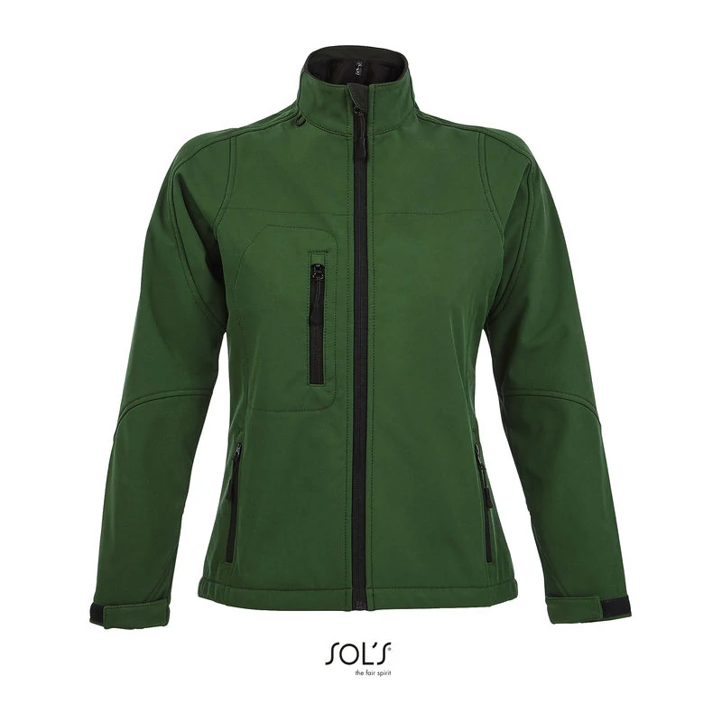ROXY WOMEN'S SOFTSHELL ZIPPED JACKET