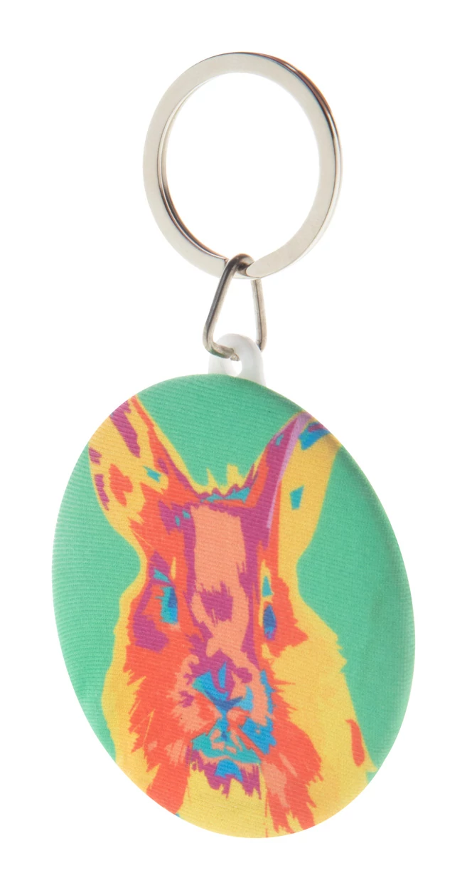 KeyBadge RPET Maxi - kitűzős RPET kulcstartó