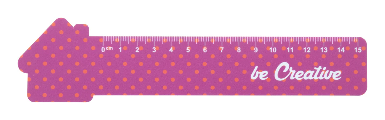 Couler 15 - ház formájú vonalzó, 15 cm