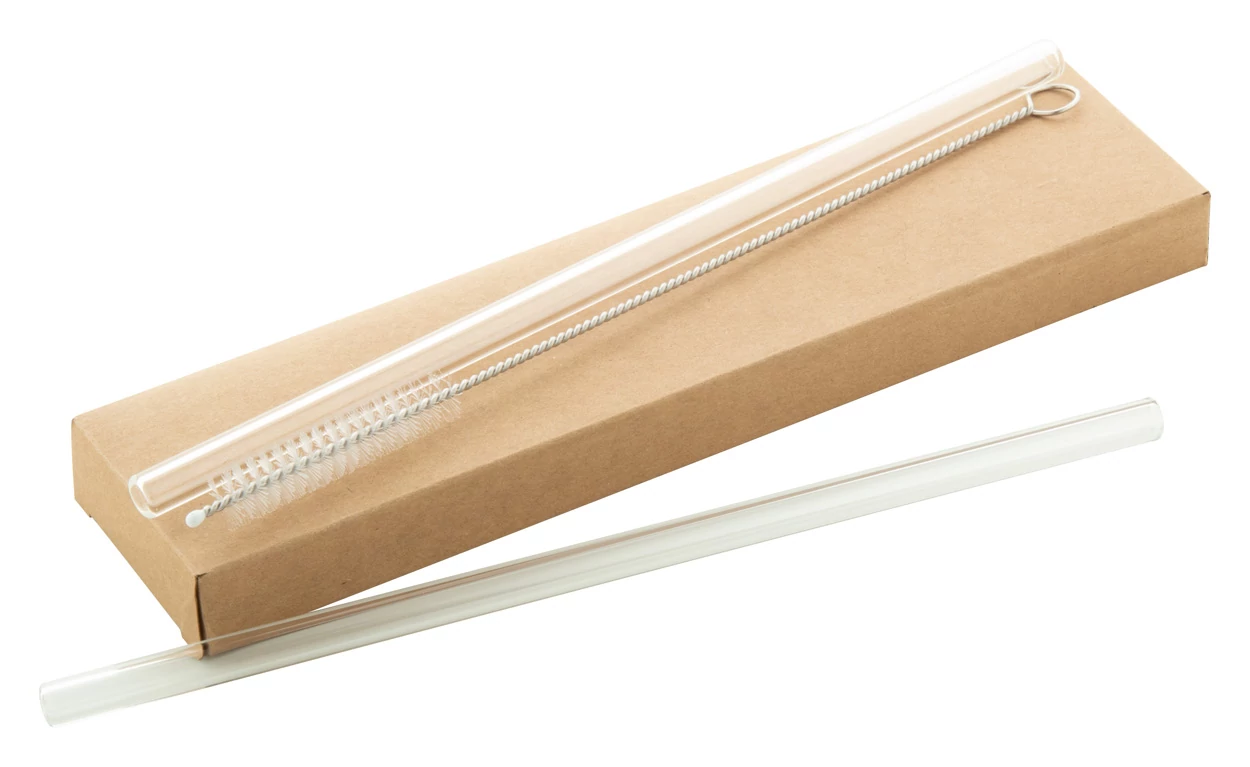 GlasSip - üveg szívószál szett