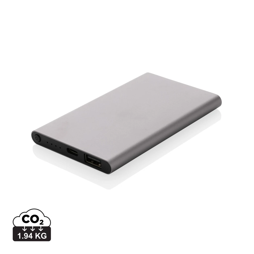 RCS újrahasznosított műanyag/alumínium 4000 mAh powerbank