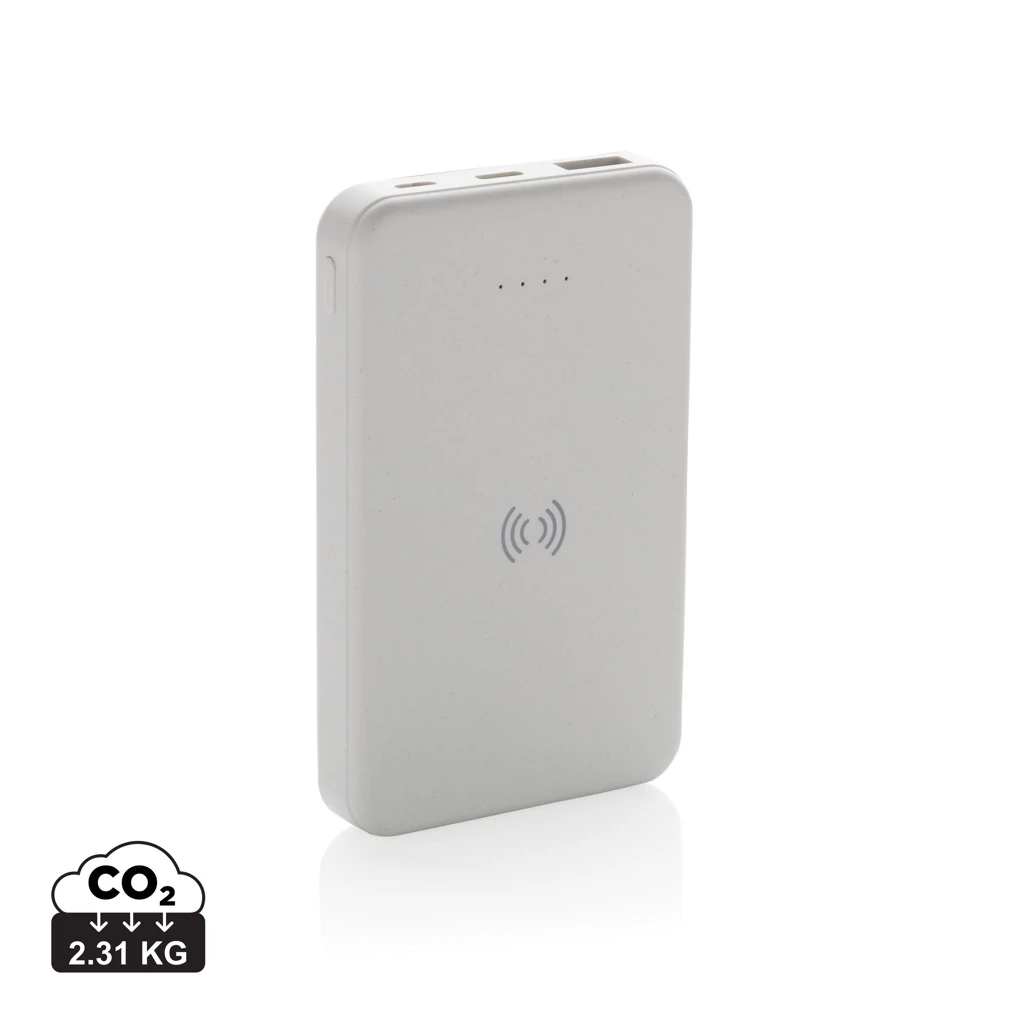 RCS újrah. műanyag 5000 mAh 5W-os vezeték nélküli powerbank