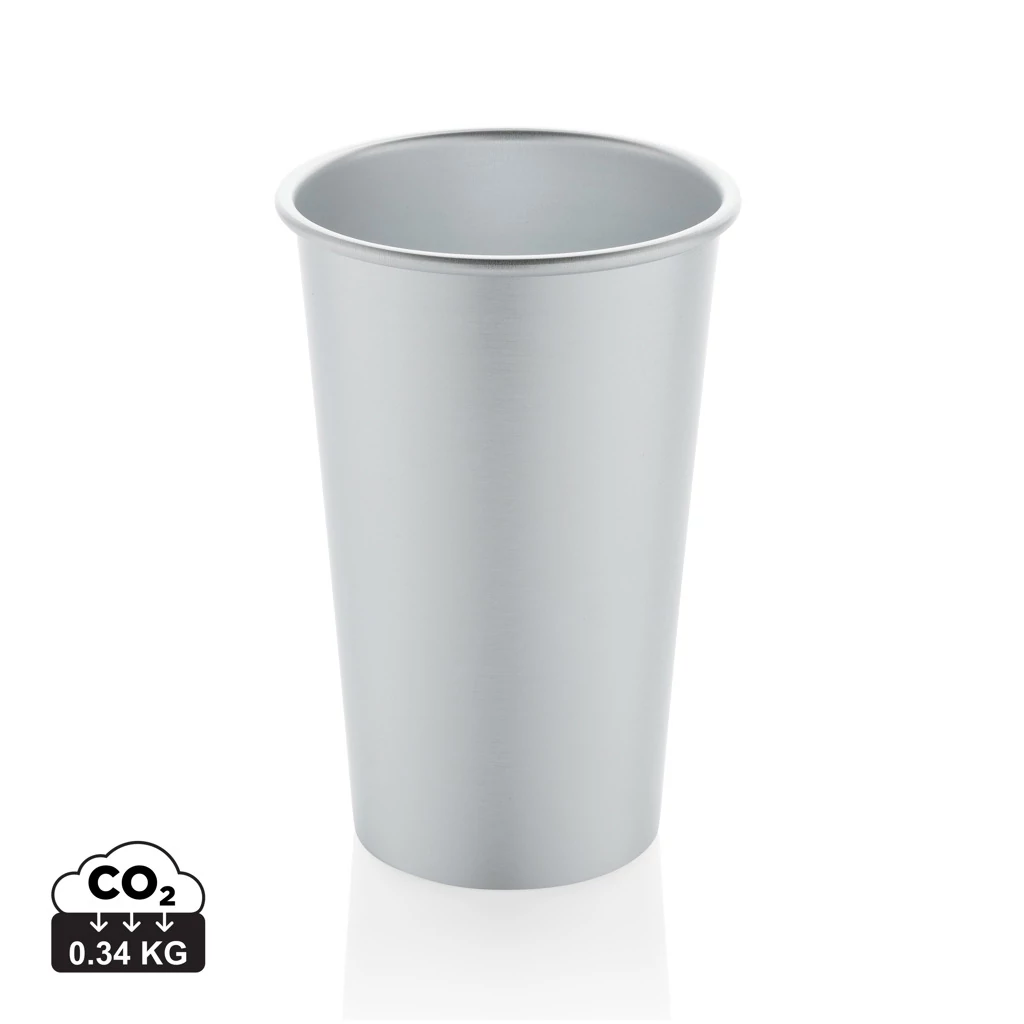 Alo RCS újrahasznosított alumínium könnyű pohár, 450 ml