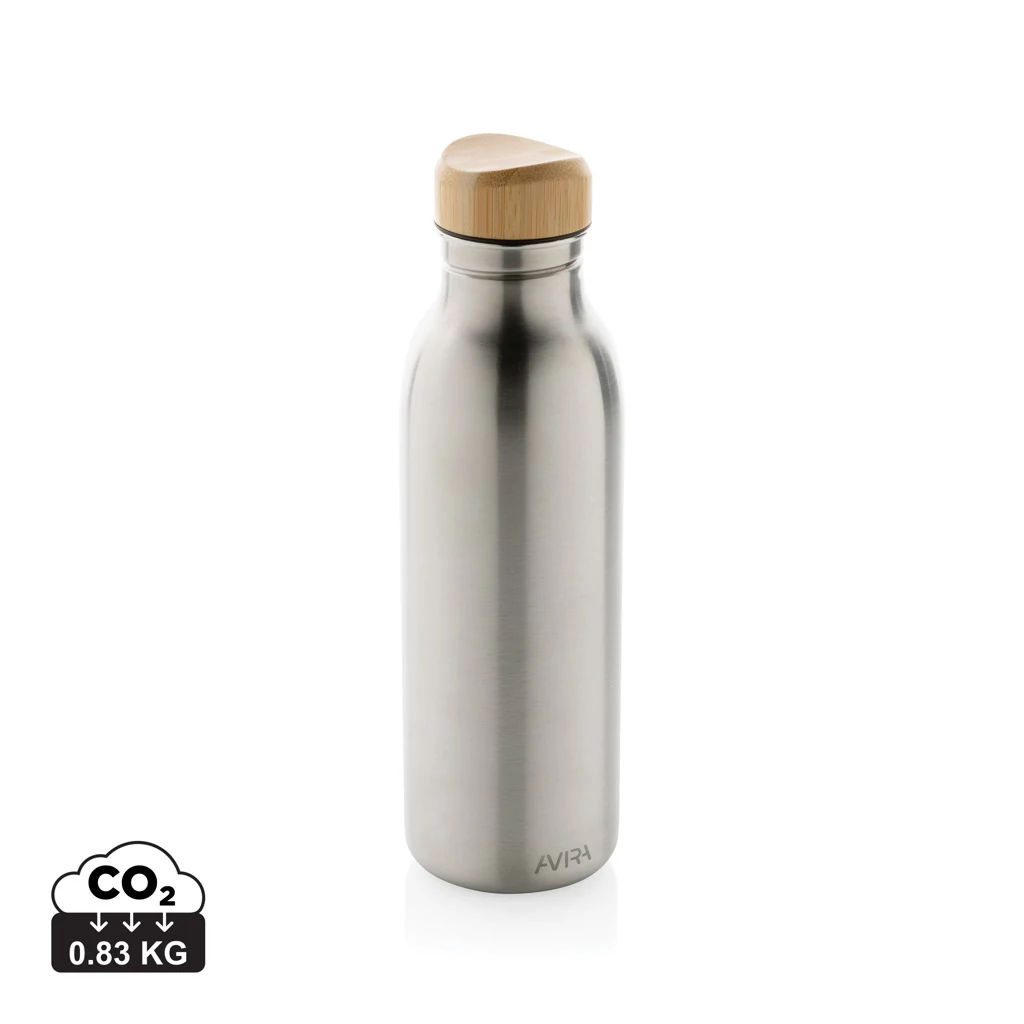 Avira Alcor RCS újrahaszn. acél egyfalú vizespalack, 600 ml