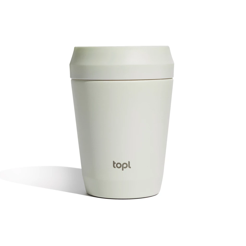 Topl újrahaszn. acél elviteles pohár, 235 ml